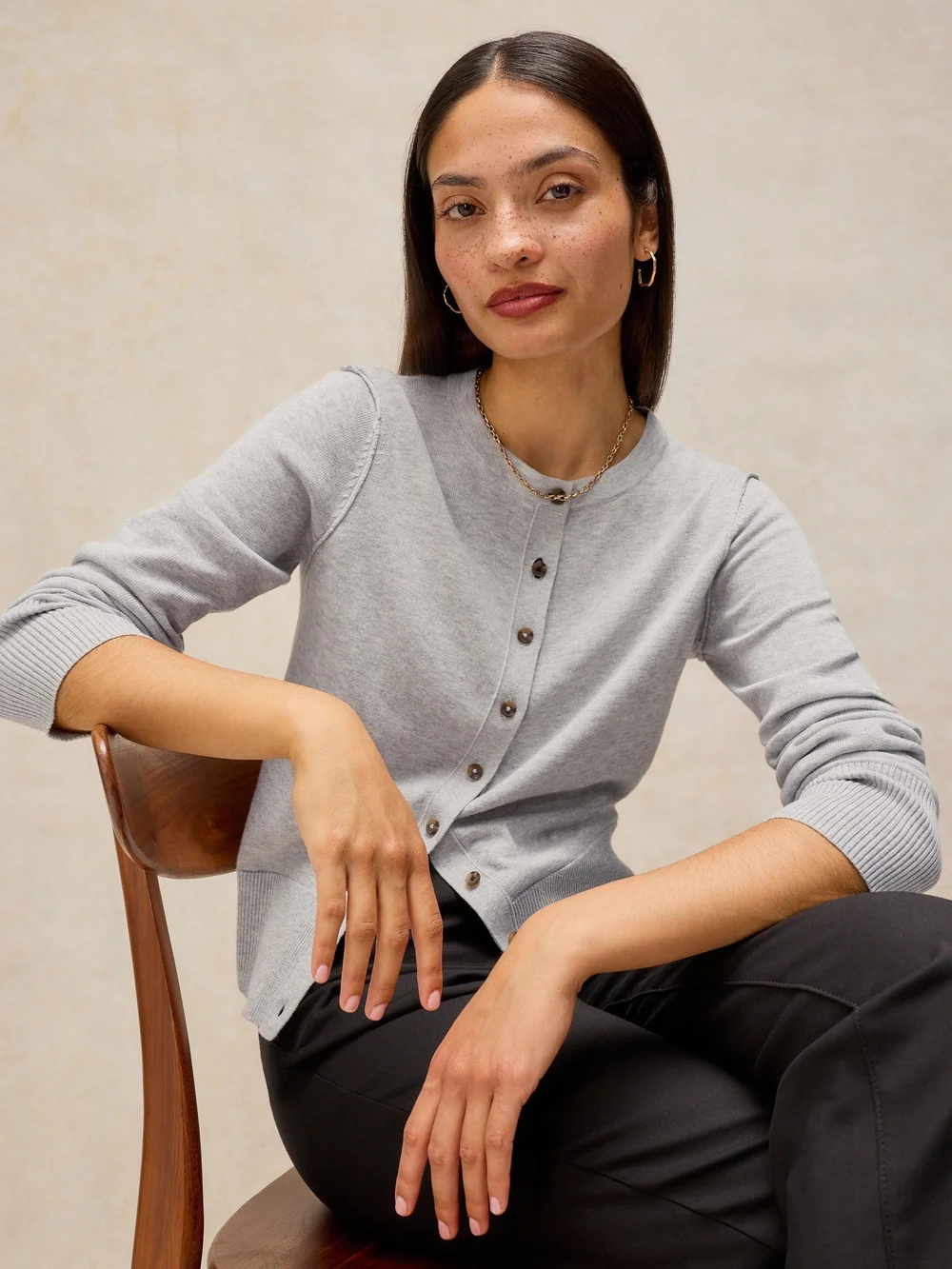 Cardigan Lois - Grey Marl - 52 Bild 1