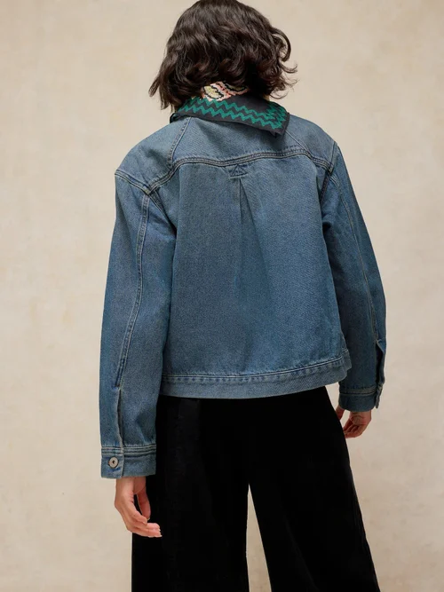 Jeansjacke Eva - Mid Denim - 52/R Bild 4
