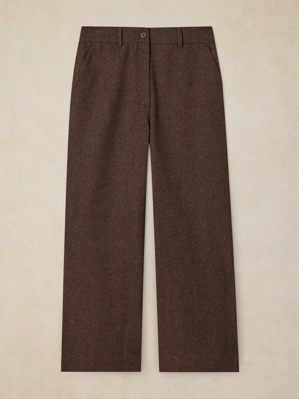 Tweedhose Belle mit weitem Bein - Brown Mlt - 52/R Bild 1