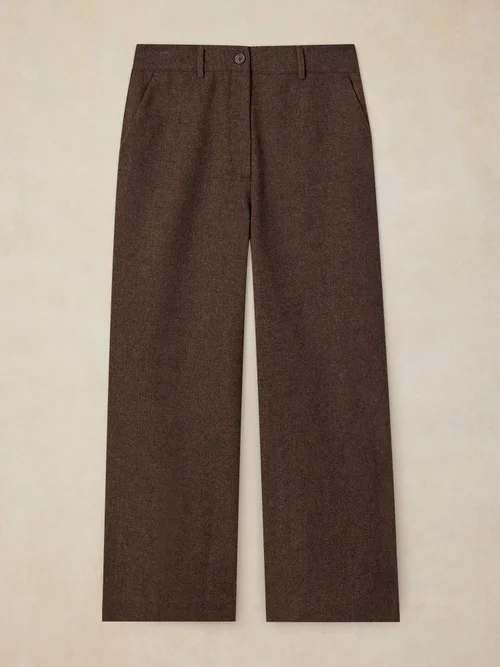 Tweedhose Belle mit weitem Bein - Brown Mlt - 52/R Bild 1