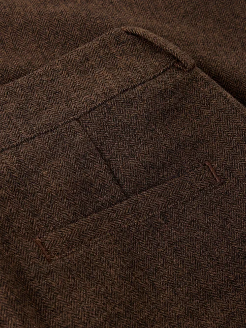 Tweedhose Belle mit weitem Bein - Brown Mlt - 52/R Bild 2