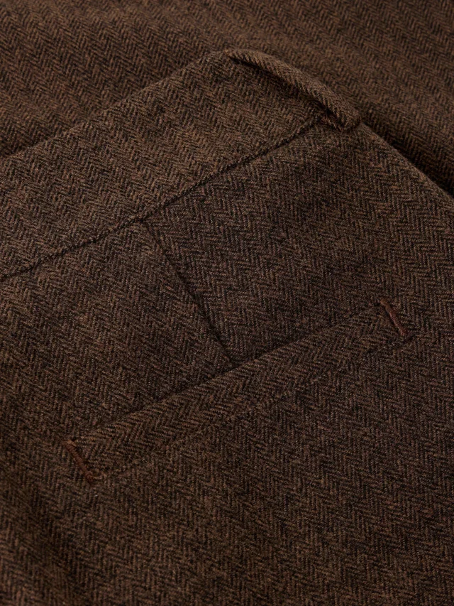 Tweedhose Belle mit weitem Bein