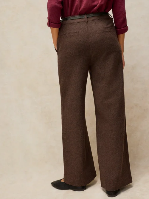 Tweedhose Belle mit weitem Bein - Brown Mlt - 52/R Bild 4