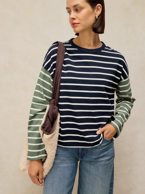 Gestreiftes Langarmshirt Kim - Navy Multi - 52 Bild 3