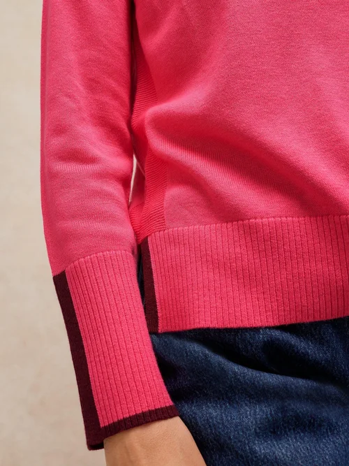 Pullover Olive - Brt Pink - 50 Bild 3