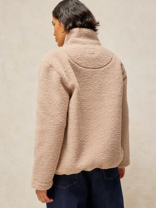 Reißverschlussjacke mit Teddyfell - Nat Mlt - S Bild 4