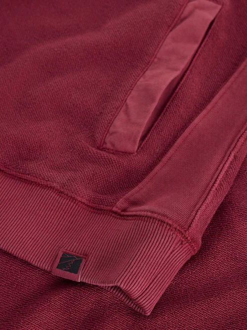 Sweatshirt Sidmouth mit Zip-Kragen - Dk Red - XXL Bild 2