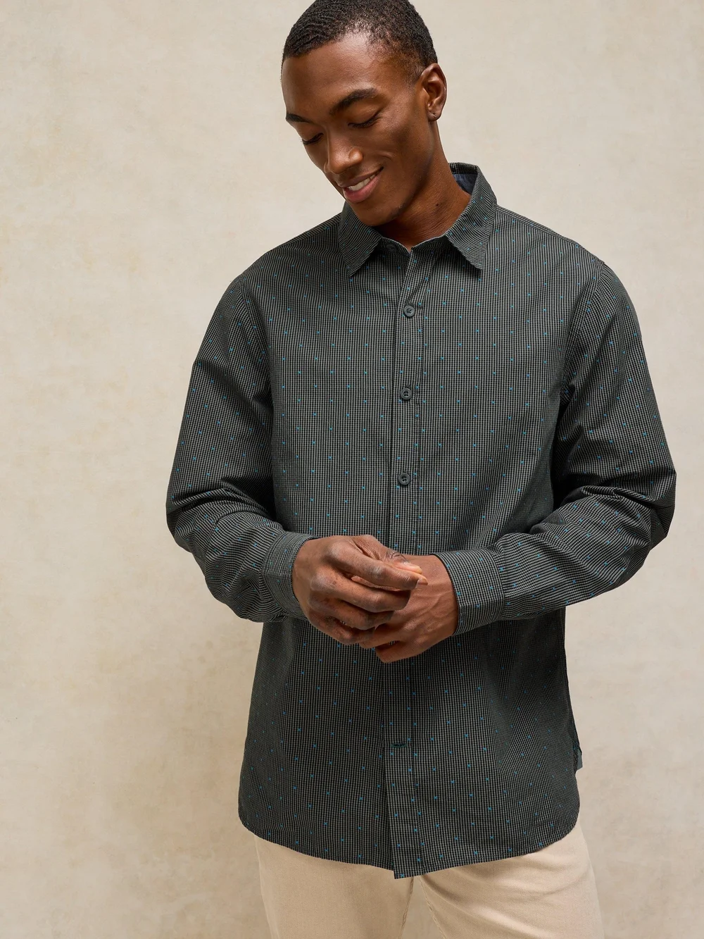 Langarmhemd Douglas - Grey Mlt - XXL Bild 1