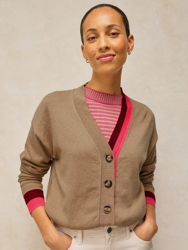 Strickjacke Katie mit V-Ausschnitt