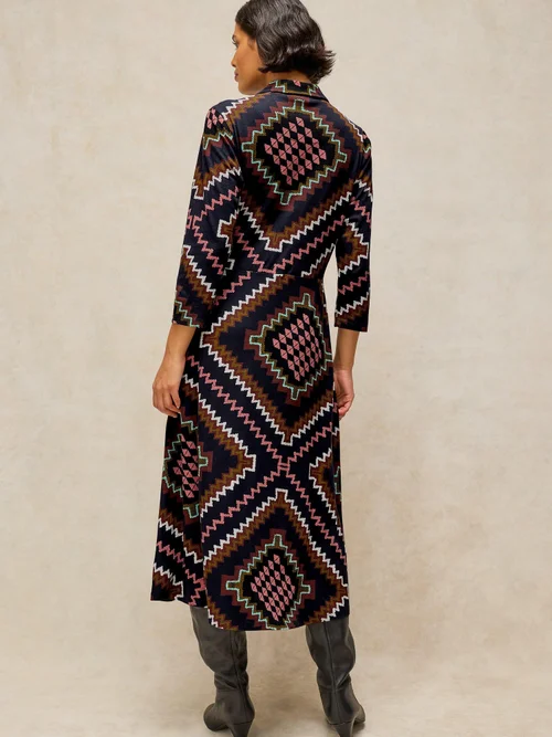Jerseykleid Rua - Navy Multi - 52/R Bild 4