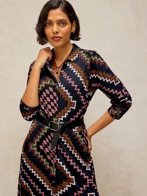 Jerseykleid Rua - Navy Multi - 50/R Bild 2