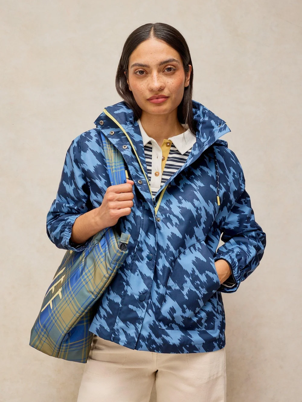 Kurze Regenjacke Beth - Navy Multi - 46 Bild 1