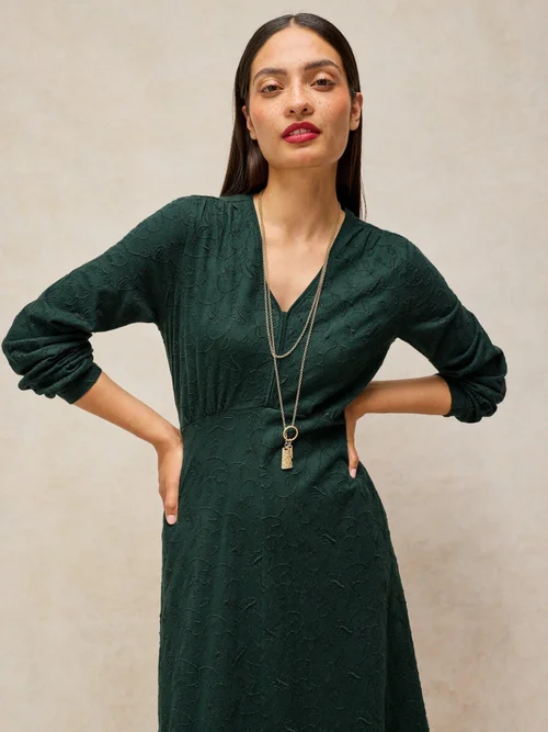 Besticktes Jerseykleid Megan - Dk Green - 52/R Bild 2
