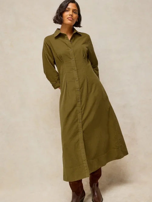 Kordkleid Ellie - Khaki Grn - 52/R Bild 3