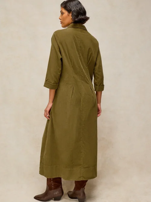 Kordkleid Ellie - Khaki Grn - 52/R Bild 4