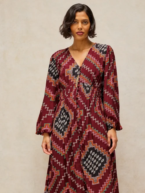 Midikleid Leela - Plum Mlt - 46/R Bild 3