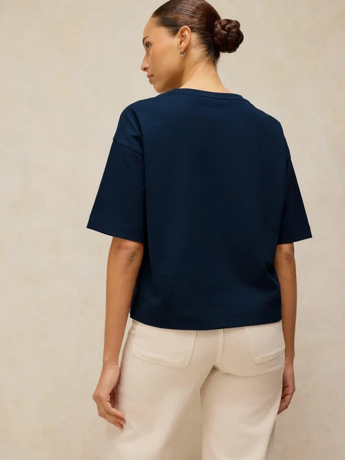 Besticktes T-Shirt Katya - Navy Multi - 52 Bild 4