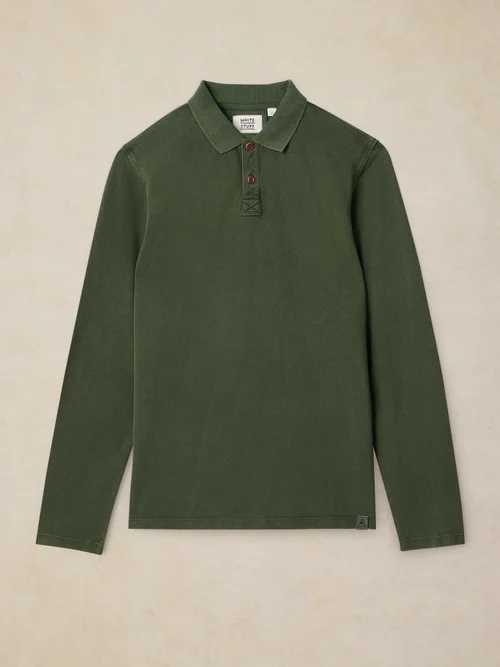 Langarm-Polohemd Utility - Dk Green - XXXL/R Bild 1
