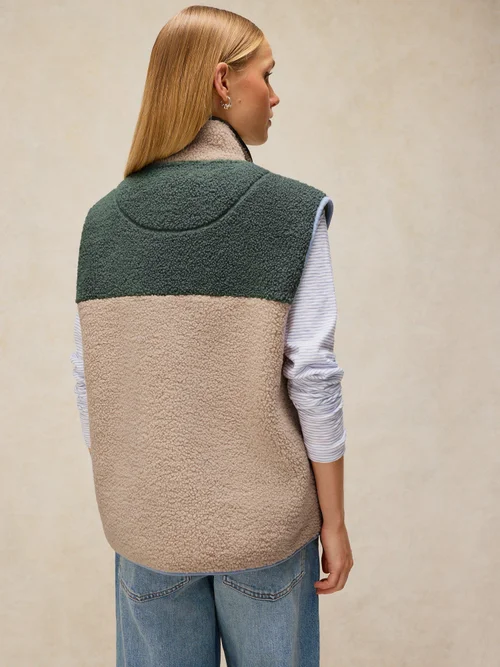 Teddyfell-Weste mit Reißverschluss - Nat Mlt - XXL Bild 4
