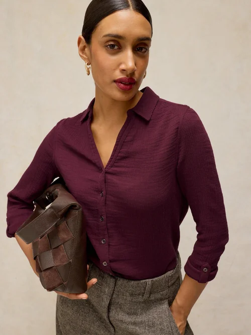 Bluse Annie - Dk Plum - 48 Bild 3