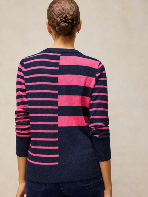 Pullover Katie mit Streifen - Navy Multi - 52 Bild 4