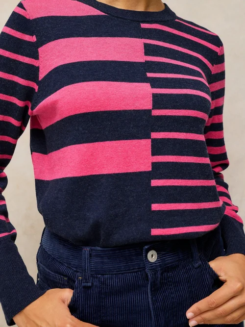 Pullover Katie mit Streifen - Navy Multi - 52 Bild 3