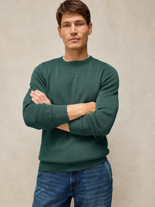Pullover Attadale mit Rundhalsausschnitt - Dk Green - XXL/R Bild 3