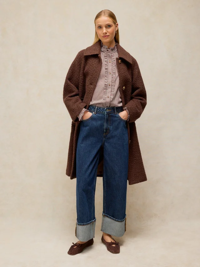Bluse mit Rüschenkragen