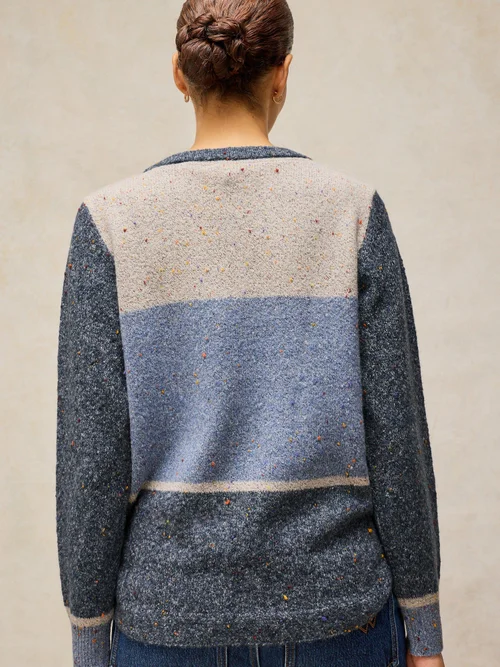 Pullover Talia Colour-Block - Blue Mlt - 50 Bild 4