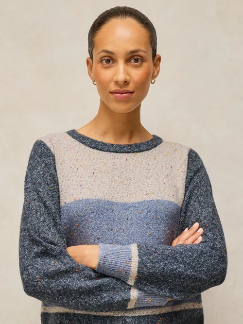 Pullover Talia Colour-Block - Blue Mlt - 50 Bild 3