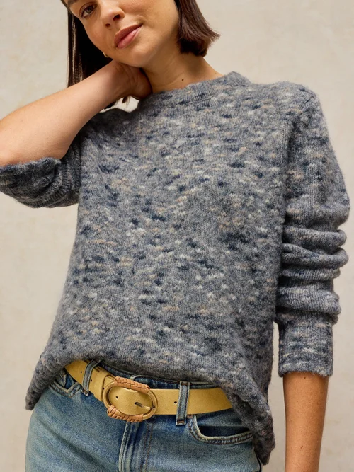 Pullover Nena aus Noppengarn - Grey Mlt - 50 Bild 3