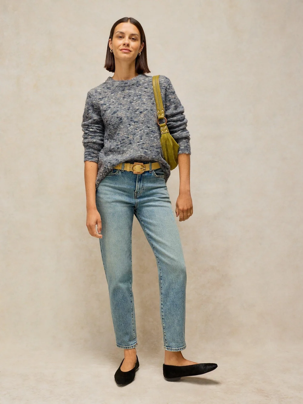 Pullover Nena aus Noppengarn - Grey Mlt - 50 Bild 1