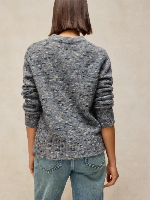 Pullover Nena aus Noppengarn - Grey Mlt - 50 Bild 4