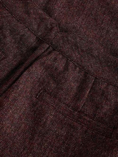 Hose Sasha in Tweed-Optik mit weitem Bein - Plum Mlt - 50/R Bild 2