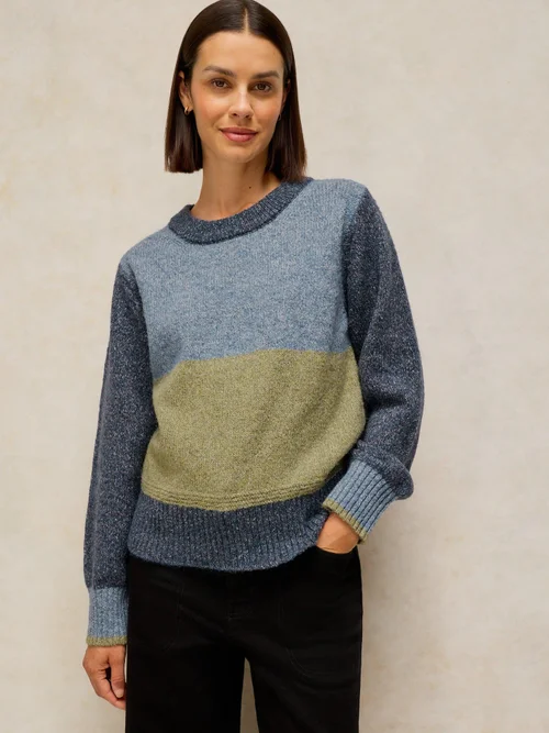 Rundhalspullover Lucie - Blue Mlt - 52 Bild 2