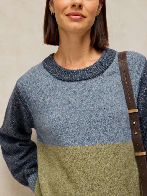 Rundhalspullover Lucie - Blue Mlt - 52 Bild 3