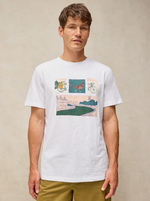 T-Shirt Abersoch mit Grafik - White Pr - XXL/R Bild 3