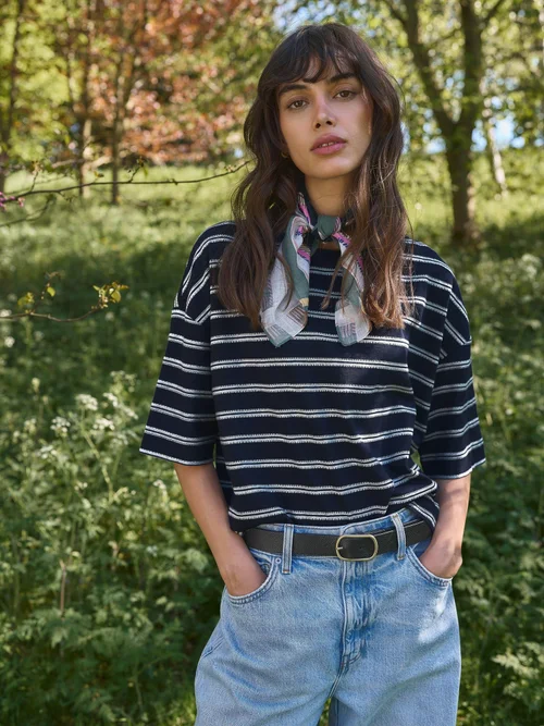 Gestreiftes T-Shirt Katya - Navy Multi - 48 Bild 2