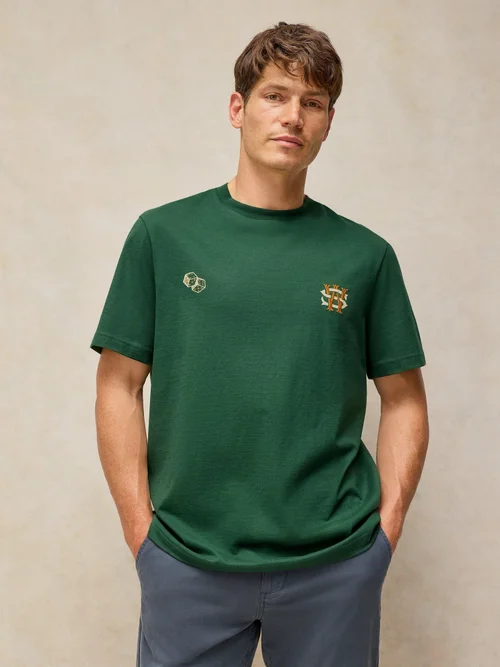Besticktes T-Shirt Horsham - Green Mlt - XXL/R Bild 3