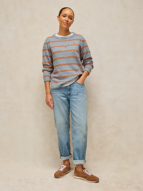 Gestreifter Pullover Talia - Blue Mlt - 52 Bild 2