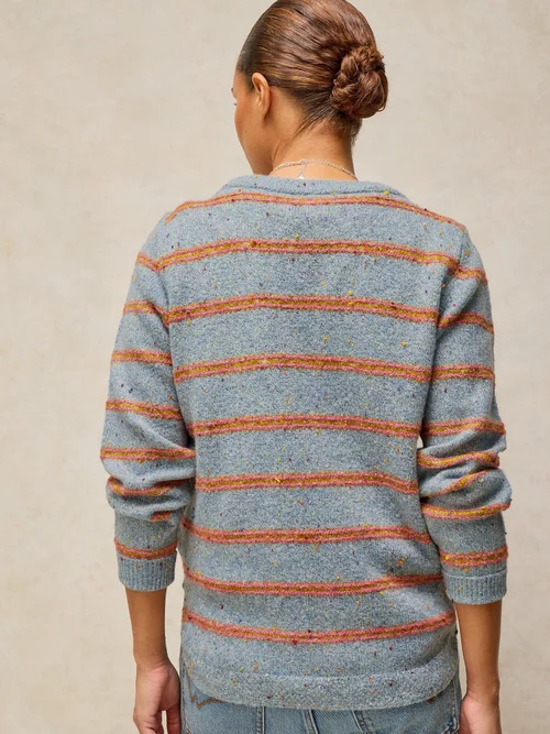 Gestreifter Pullover Talia - Blue Mlt - 52 Bild 4