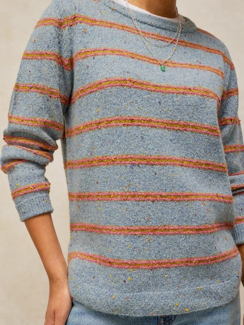 Gestreifter Pullover Talia - Blue Mlt - 52 Bild 3