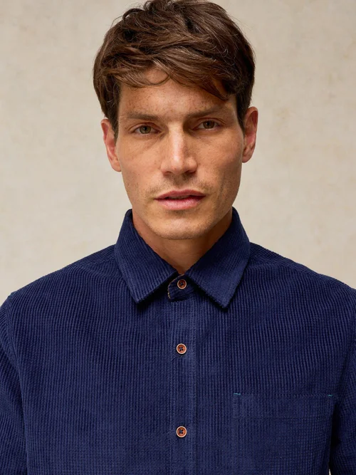 Kordhemd Griffin - Dark Navy - XXXL Bild 3