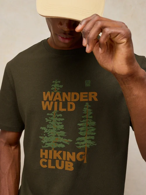 T-Shirt Abersoch mit Grafik - Green Pr - XXL/R Bild 1