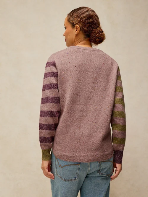 Pullover Talia Abstrakt - Plum Mlt - 52 Bild 4