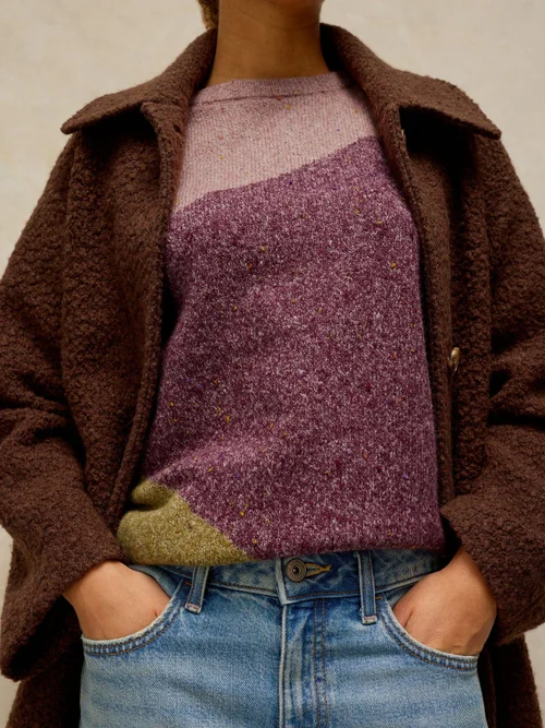 Pullover Talia Abstrakt - Plum Mlt - 52 Bild 3