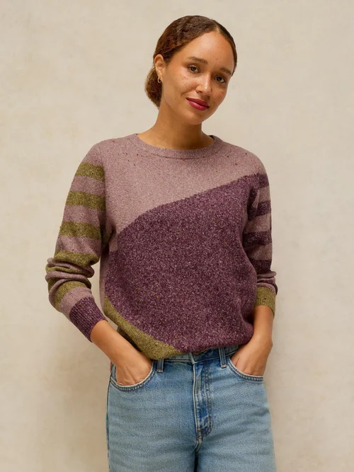 Pullover Talia Abstrakt - Plum Mlt - 52 Bild 2
