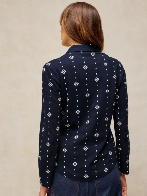 Jerseybluse Annie - Navy Multi - 48 Bild 4