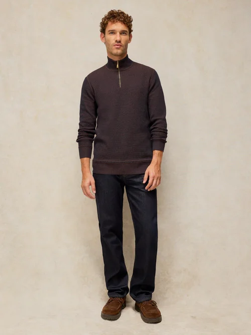 Pullover Attadale mit Trichterkragen - Dk Brown - XXL/R Bild 2