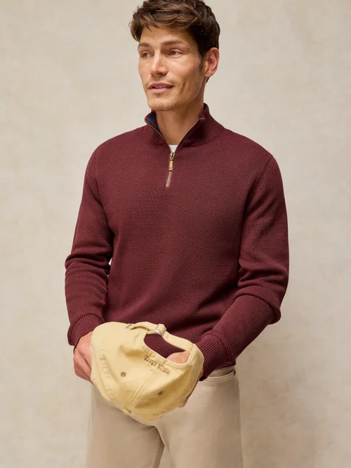 Pullover Attadale mit Trichterkragen - Mid Red - XXL/R Bild 1